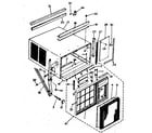 Kenmore 2538712588 cabinet and front panel parts diagram