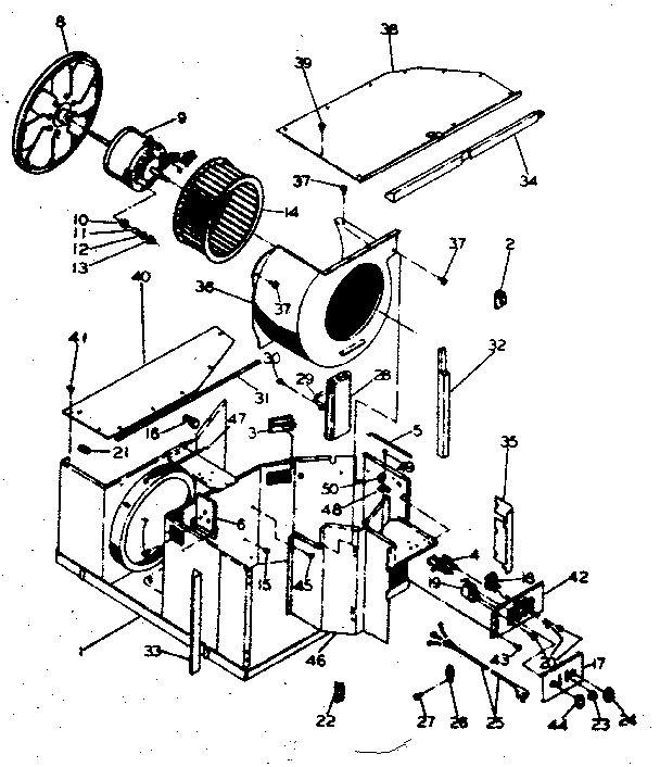Electrical system and air handling parts
