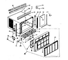 Kenmore 2538741391 cabinet parts diagram