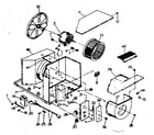 Kenmore 2538741391 electrical system and air handling parts diagram