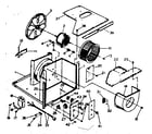 Kenmore 2538740650 electrical system & air handling parts diagram