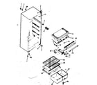 Kenmore 2538334221 cabinet parts diagram