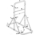 DP 12-0530 SLANT BOARD frame assembly diagram