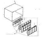 Kenmore 2538740841 cabinet and front panel parts diagram