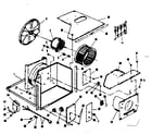 Kenmore 2538740841 electrical system and air handling parts diagram