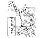 Kenmore 11082374300 top and console parts diagram