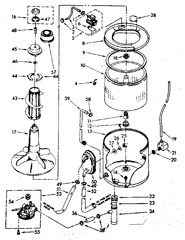 TUB AND BASKET PARTS (SUDS ONLY)