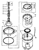 Agitator, basket and tub parts