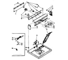 Kenmore 11087475730 top and console parts diagram