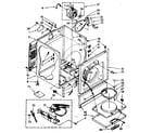Kenmore 11087475630 cabinet parts diagram