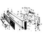 Kenmore 587153300 control panel details diagram