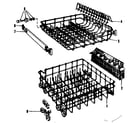 Kenmore 587153300 rack assembly diagram