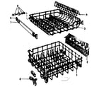 Kenmore 587153302 rack assembly diagram