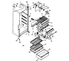 Kenmore 2538334163 cabinet parts diagram