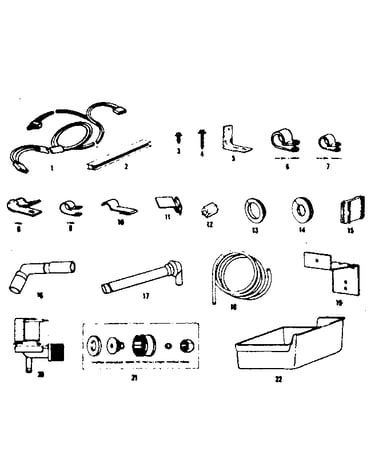 Ice maker installation parts