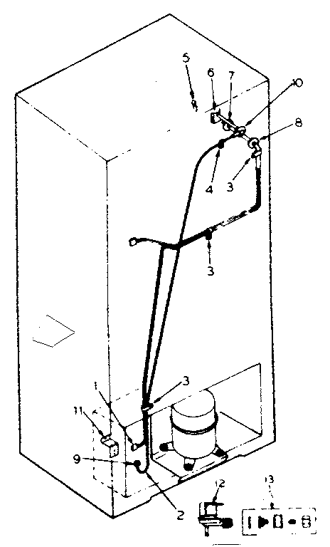 Ice maker installation parts