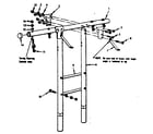 Sears 70172007-84 t. frame assembly no. 102 diagram