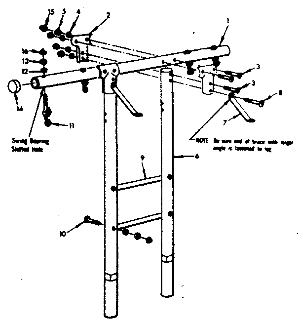 T. frame assembly no. 102