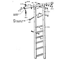 Sears 70172007-84 t frame assembly no. 287 diagram