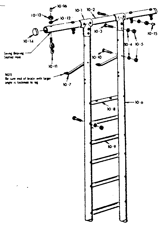 T frame assembly no. 287