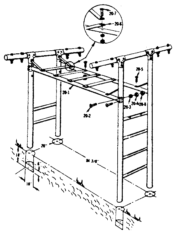 T frame assembly no. 301