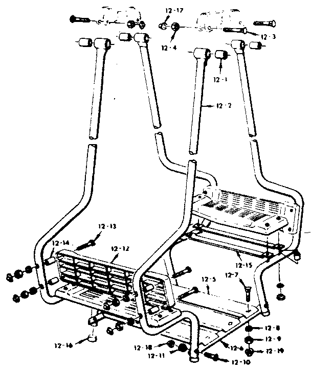 Lawnswing assembly no. 102 (open parts bag no. 2605360)