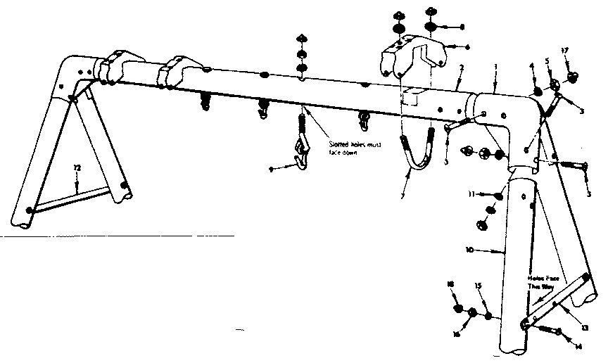 A frame assembly no. 116, open parts bag 4044520