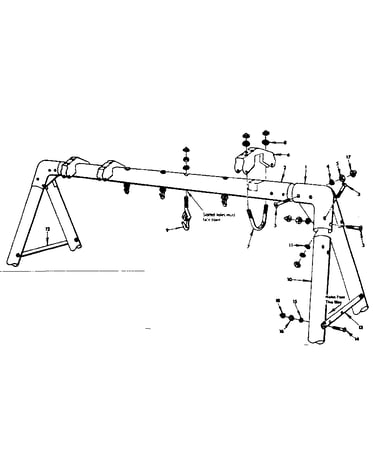 A frame assembly no. 116, open parts bag 4044520