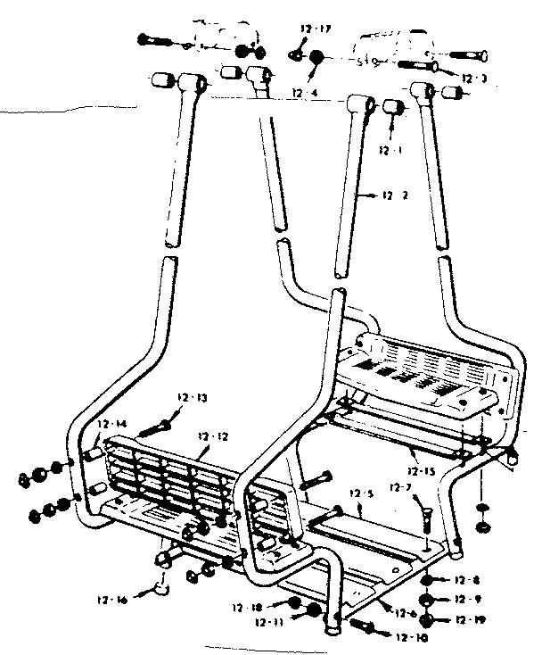 Lawnswing assembly no. 105 (open parts bag no. 4043310)
