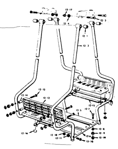 Lawnswing assembly no. 105 (open parts bag no. 4043310)