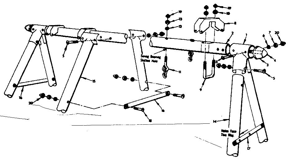 FRAME ASSEMBLY NO. 113 (OPEN PARTS BAG NO. 4044060)