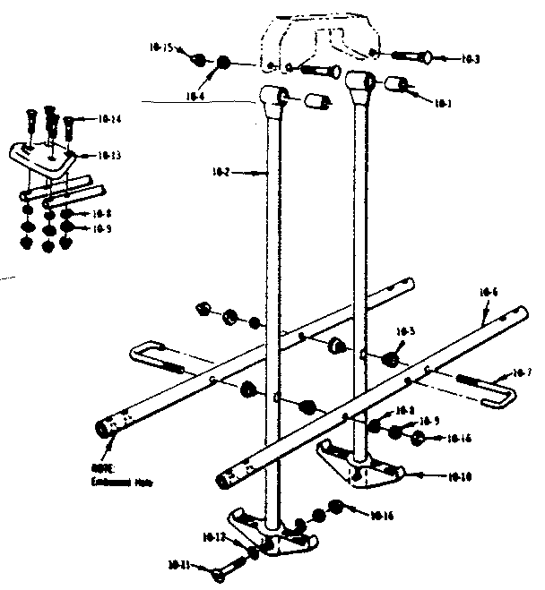 GLIDERIDE ASSEMBLY NO. 106 (OPEN PARTS BAG NO. 4042320)