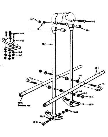 Glideride assembly no. 106 (open parts bag no. 4042320)