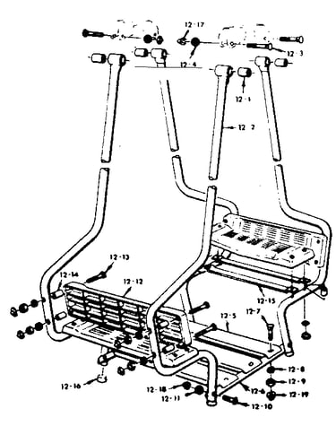 Lawnswing assembly no. 105 (open parts bag no. 4943310)