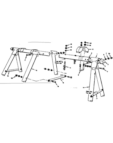 A frame assembly no. 108 (open parts bag no. 4944850)