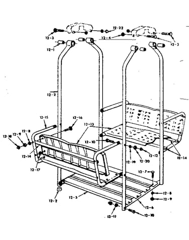 Lawn swing assembly