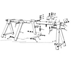 Sears 70172107-82 a frame assembly no. 101 (open parts bag no. 2605150) diagram