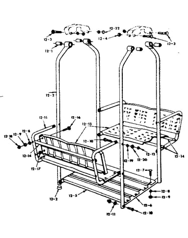 Lawnswing assembly no. 101 (open parts bag no. 2605350)