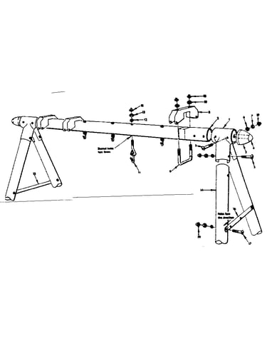 Frame assembly no. 103 (open parts bag no. 2605200)