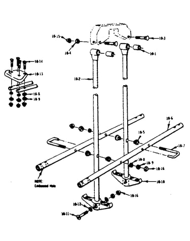 Glideride assembly no. 101 (open parts bag no. 2605330)