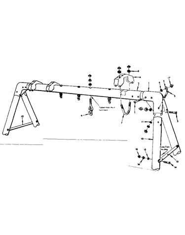 A frame assembly no. 112 open parts bag 4944520