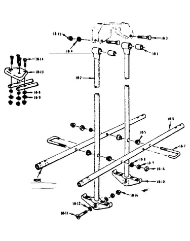 Glideride assembly no. 103 open parts bag no. 4642329