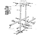 Sears 70172045-83 glideride assembly no. 103 open parts bag no. 4942320 diagram