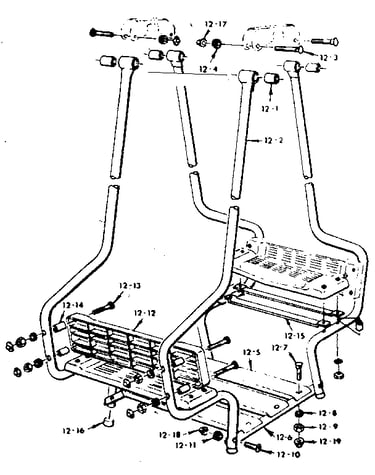Lawnswing assembly no. 103 open parts bag no. 4943310