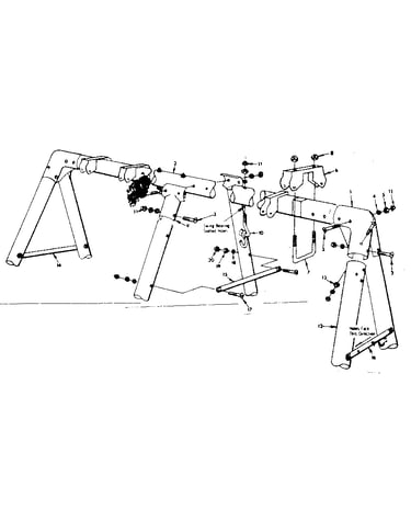 Frame assembly no. 104 (open parts bag 2605210)