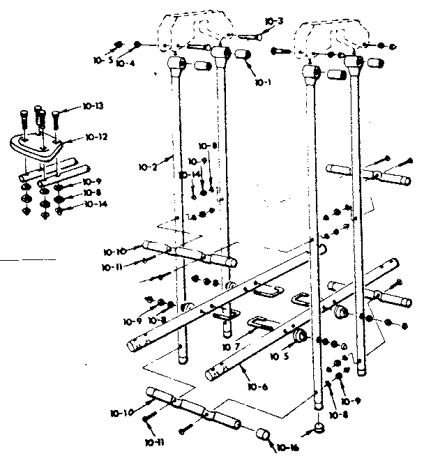 Glideride assembly no. 102 (open parts bag 2005340)