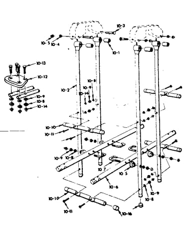 Glideride assembly no. 102 (open parts bag 2005340)