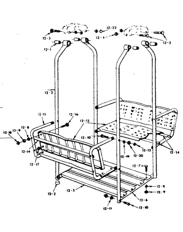 Lawnswing assembly no. 101 (open parts bag no. 2005350)