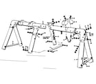 Sears 70172915-79 frame assembly no. 19-a (use parts bag 4944250) diagram