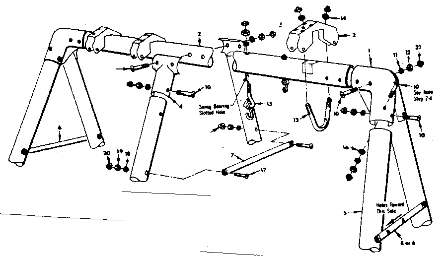 Frame assembly no. 19-a (use parts bag 4944250)